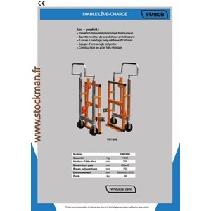 Diable lve-charge Cap1800KG FM180B  Stockman