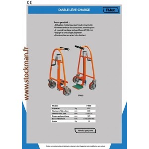 Diable lve-charge Cap600KG FM60  Stockman