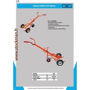 Diable porte-ft mtal KK1  Stockman